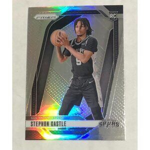 2024-25 Panini Prizm Stephon Castle #234 Silver Prizm (RC) ROY San Antonio